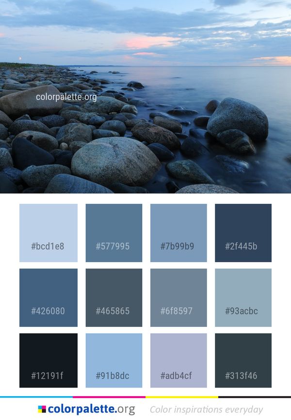 Sea Shore Body Of Water Color Palette