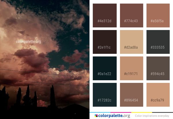 Sky Cloud Atmosphere Color Palette
