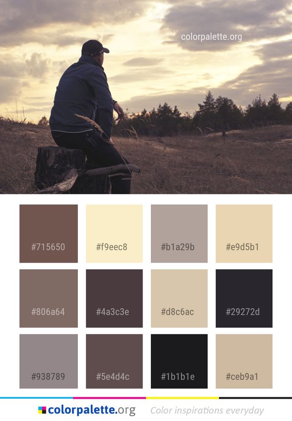 Sky Cloud Man Color Palette
