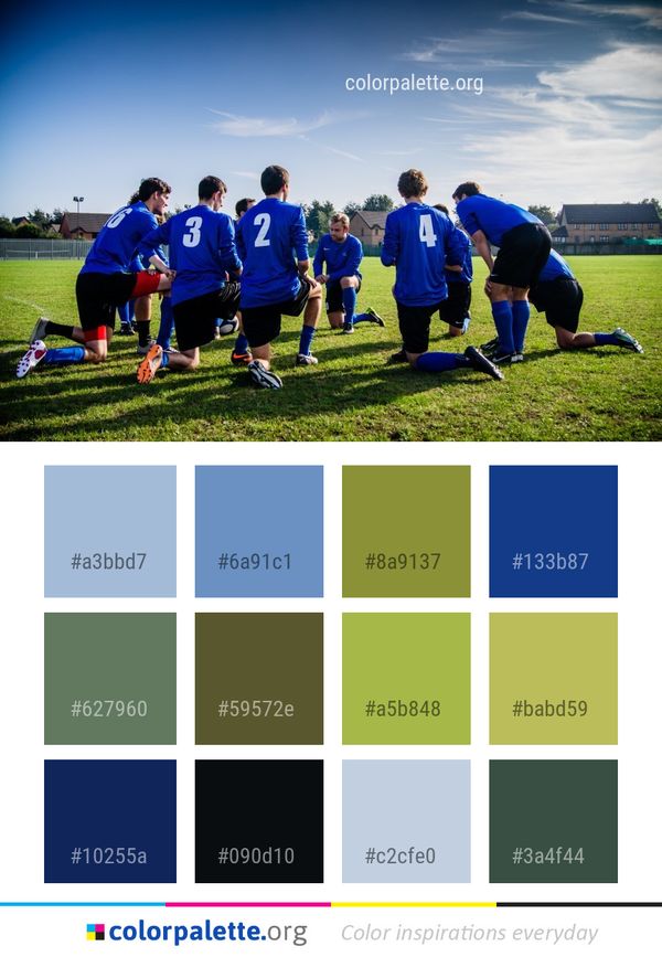 Team Sport Blue Color Palette