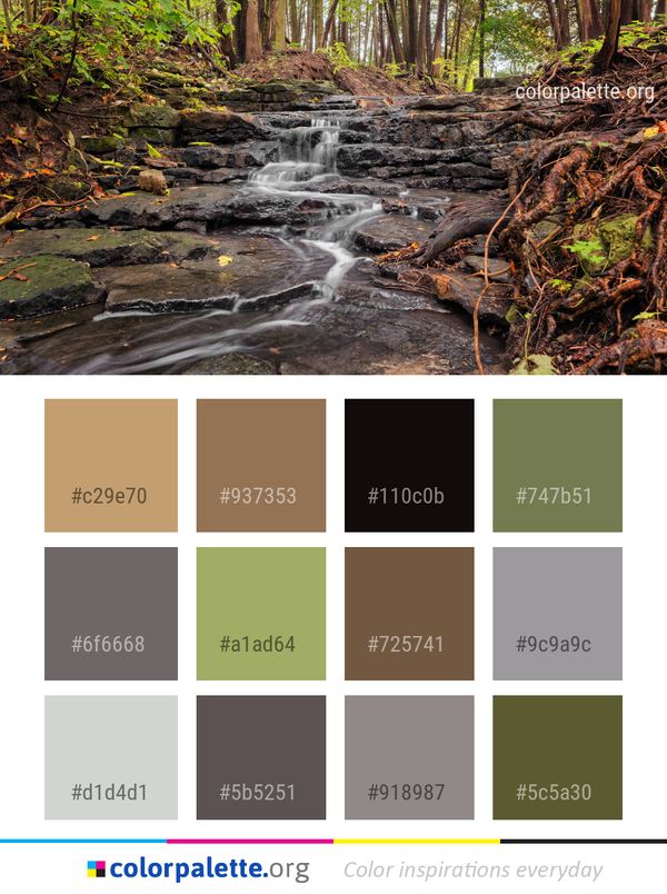 Water Nature Stream Color Palette