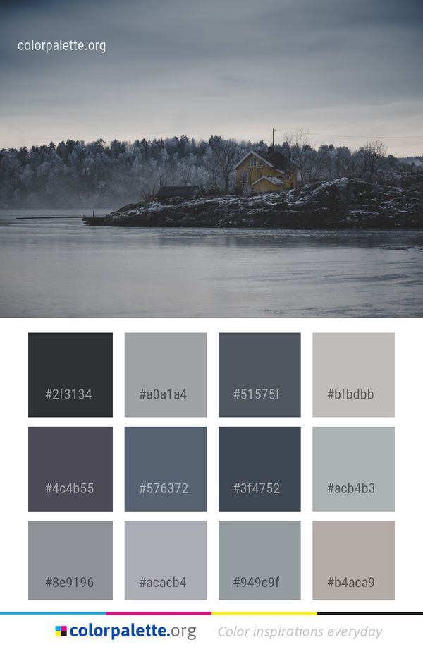 Water Sky Winter Color Palette