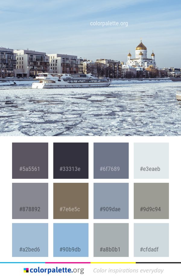 Waterway Sea Winter Color Palette