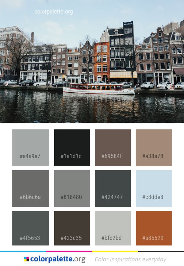 Waterway Water Transportation Color Palette