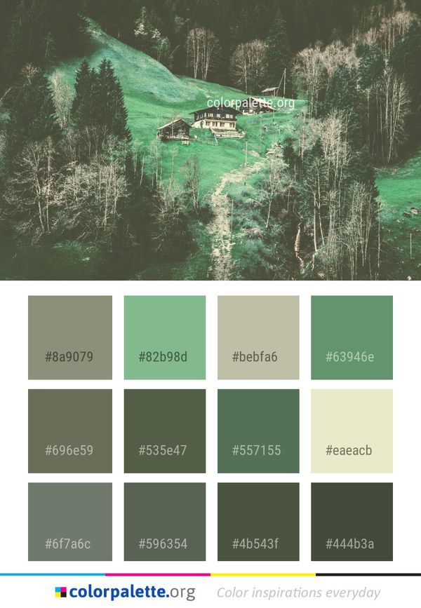Green Water Nature Color Palette