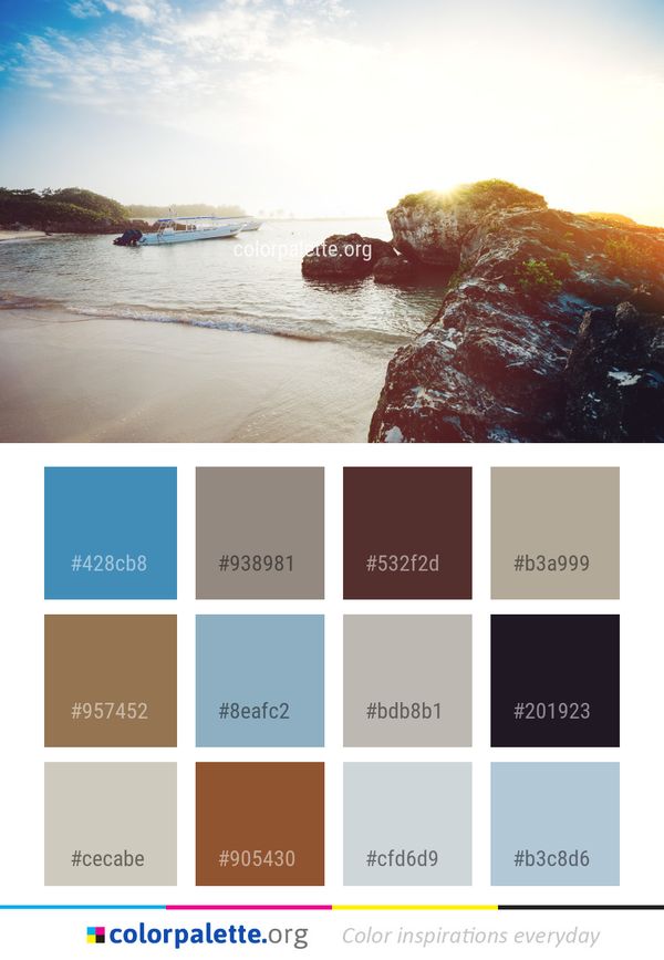 Sea Body Of Water Color Palette
