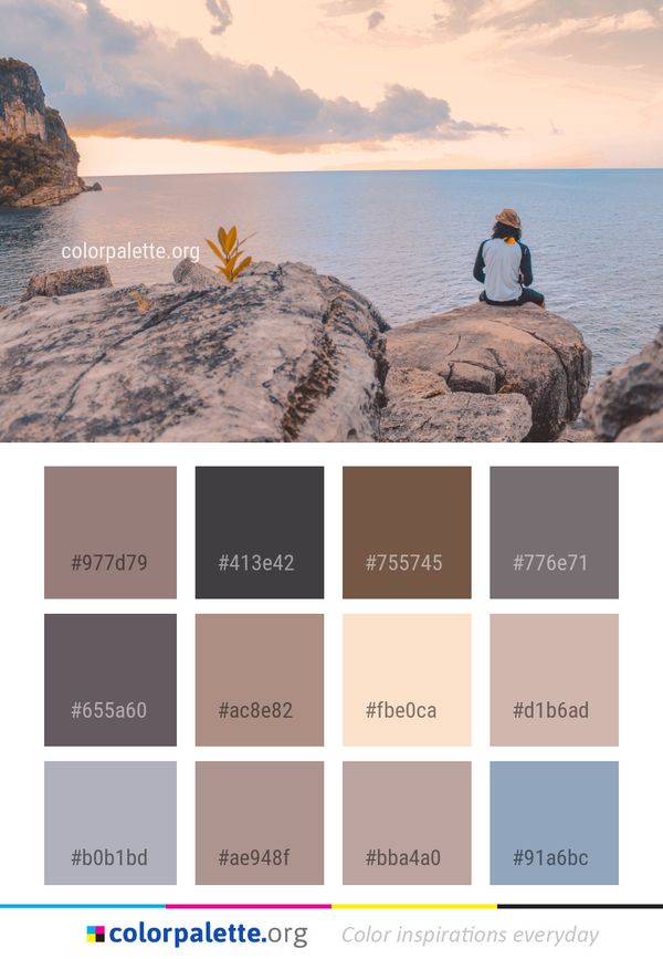 Sea Sky Rock Color Palette