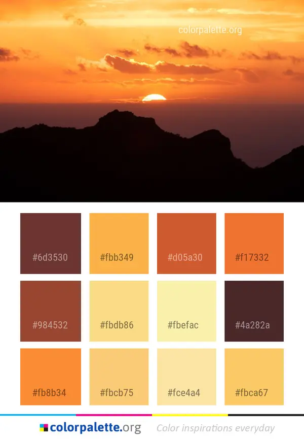 12 Sunset Color Palettes preview 5
