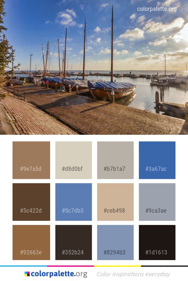 Sky Marina Dock Color Palette