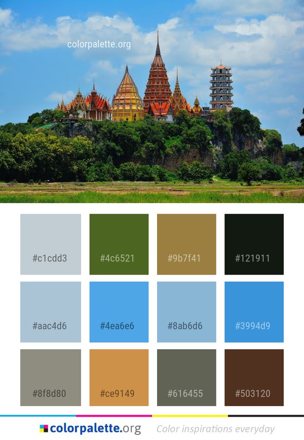 Sky Nature Landmark Color Palette