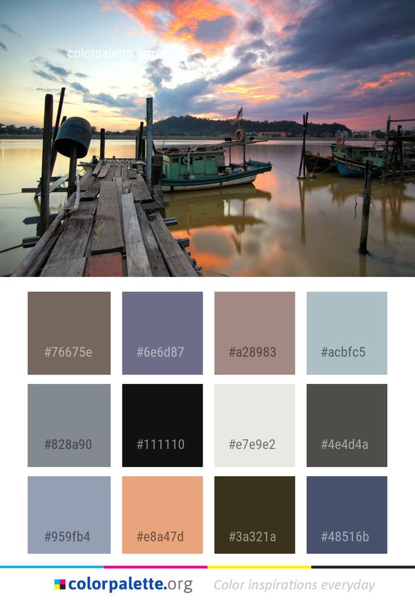 Water Reflection Sky Color Palette