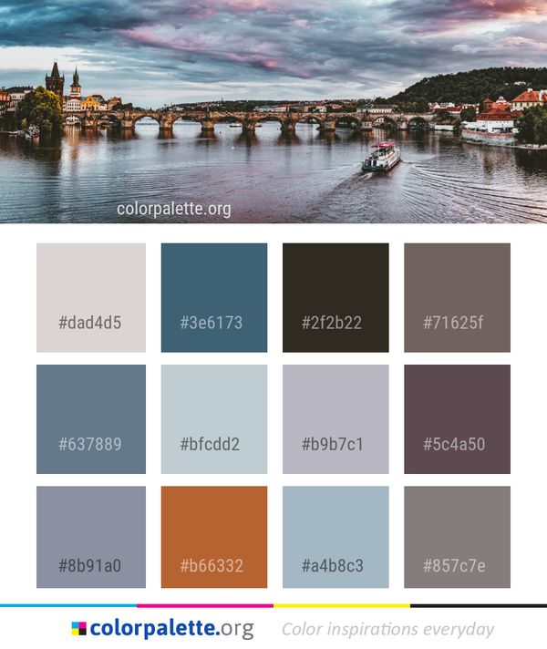 Waterway Sky River Color Palette