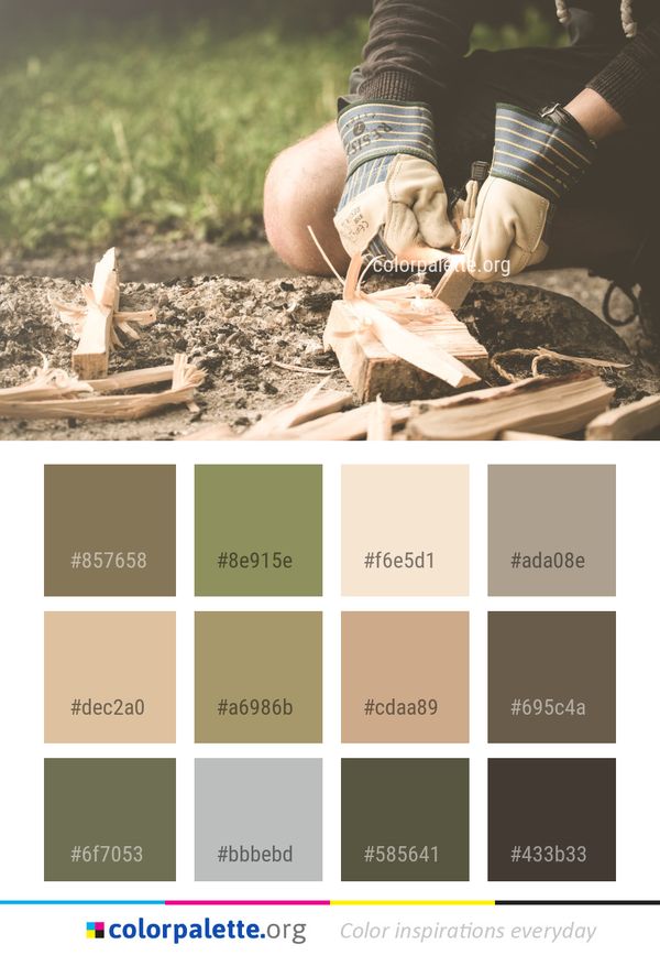 Hand Girl Tree Color Palette