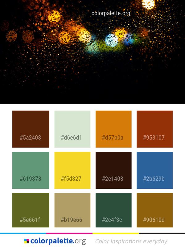 Night Darkness Light Color Palette
