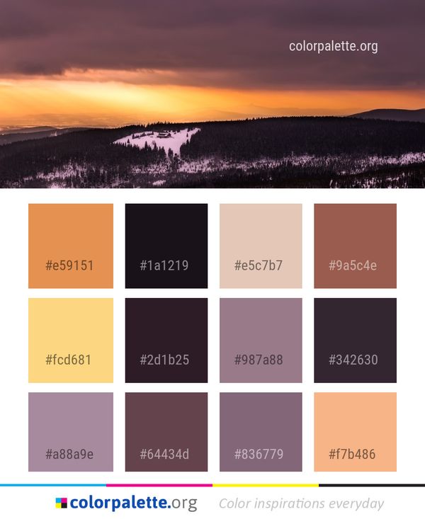 Sky Atmosphere Dawn Color Palette