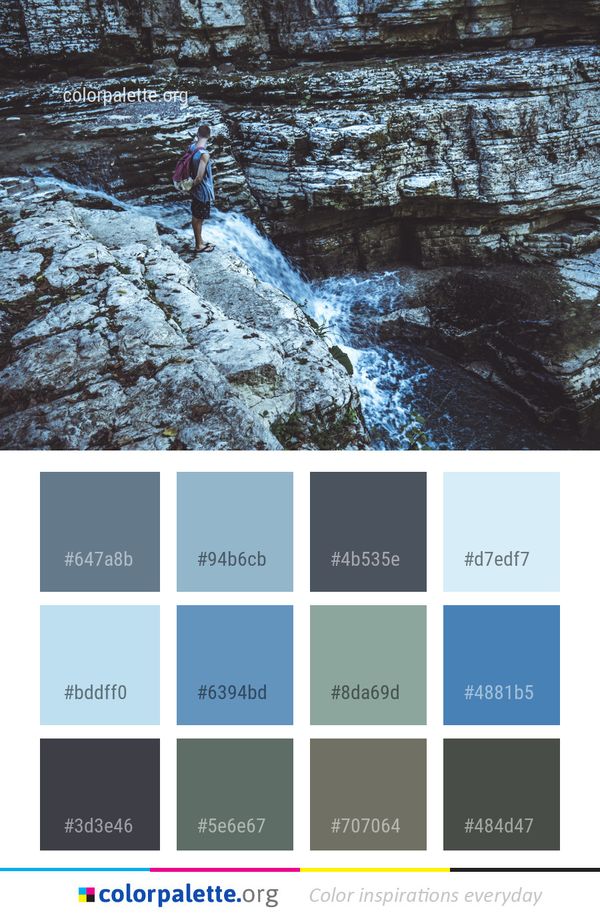 Water Rock Formation Color Palette