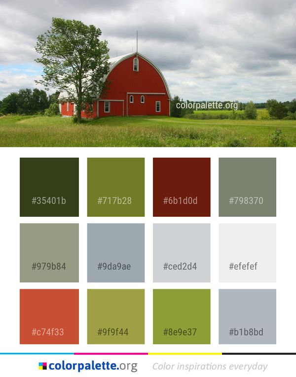Farm Barn Rural Area Color Palette