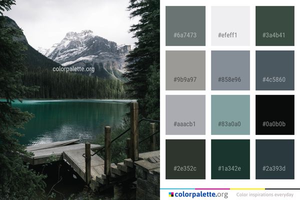 Nature Reflection Wilderness Color Palette