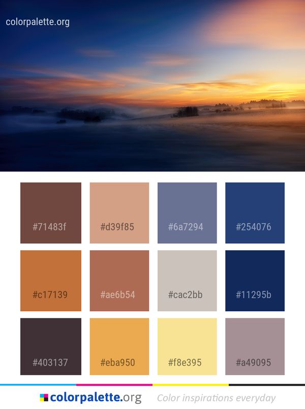 Sky Atmosphere Dawn Color Palette