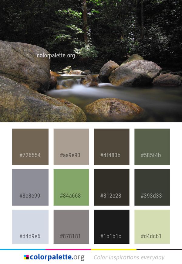 Water Nature Body Of Color Palette