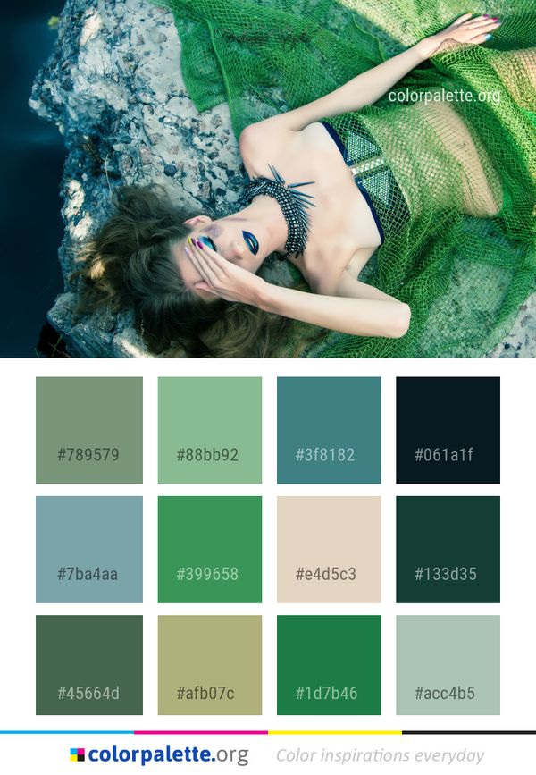 Beauty Girl Photography Color Palette