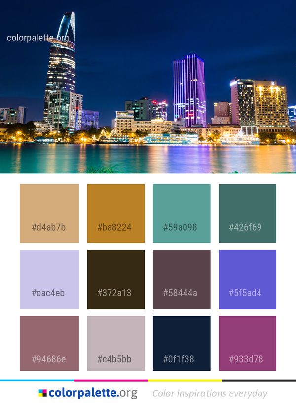 Metropolitan Area Cityscape City Color Palette
