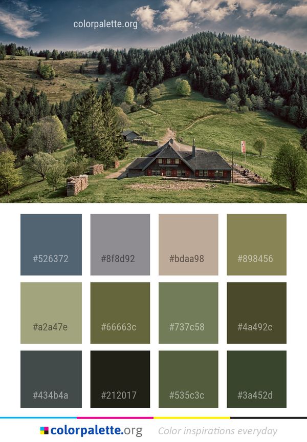 Nature Mountainous Landforms Wilderness Color Palette