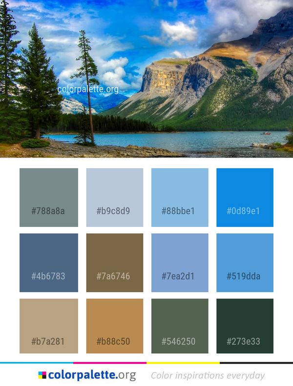Nature Wilderness Highland Color Palette