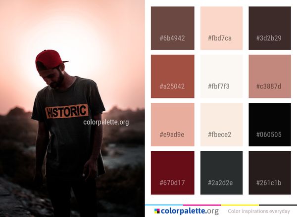 Red Man Sunglasses Color Palette