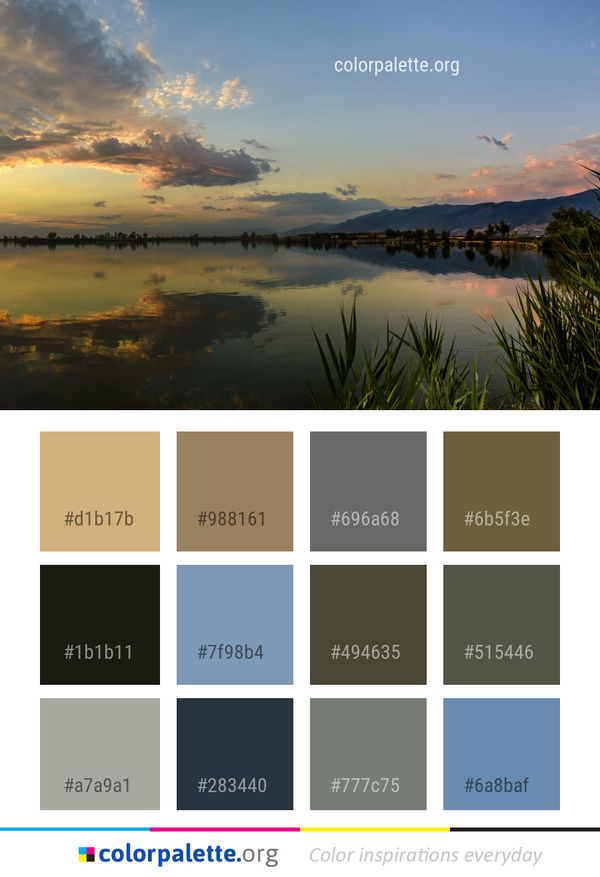 Reflection Sky Nature Color Palette