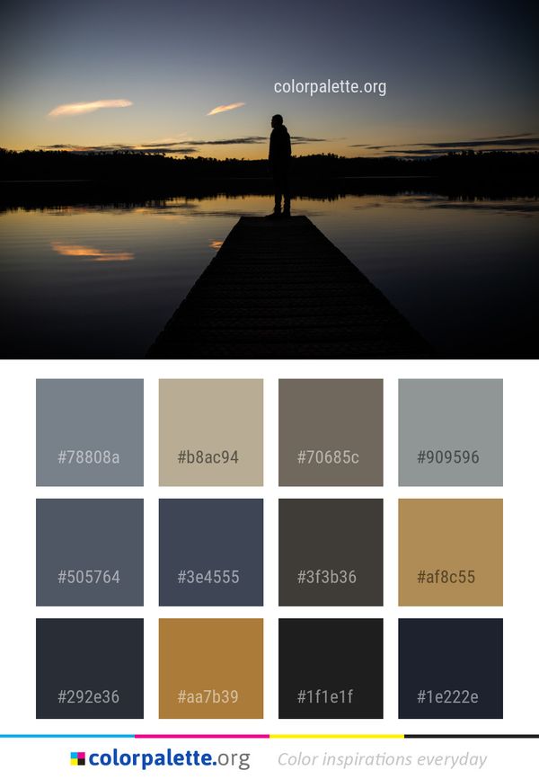 Reflection Water Sky Color Palette