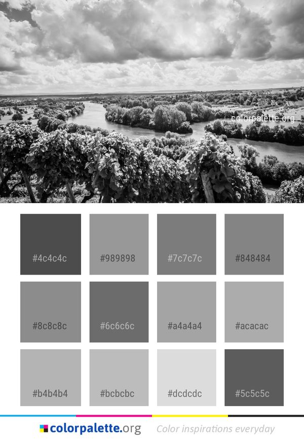 Sky Black And White Monochrome Photography Color Palette