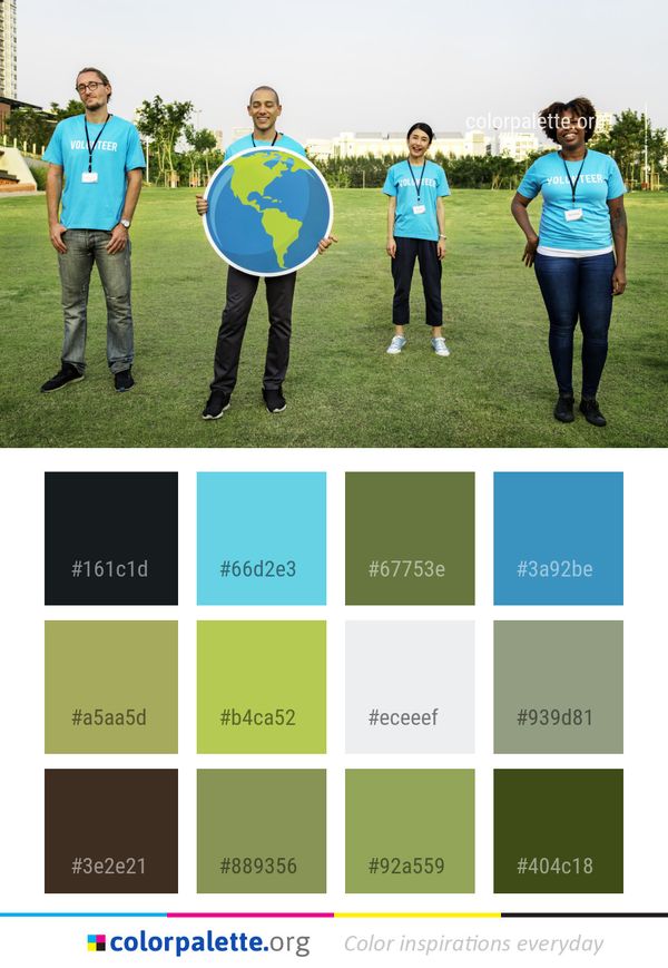 Blue Player Football Color Palette