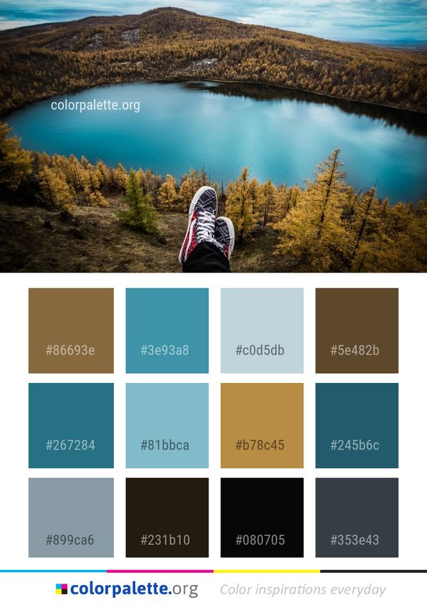 Nature Wilderness Lake Color Palette
