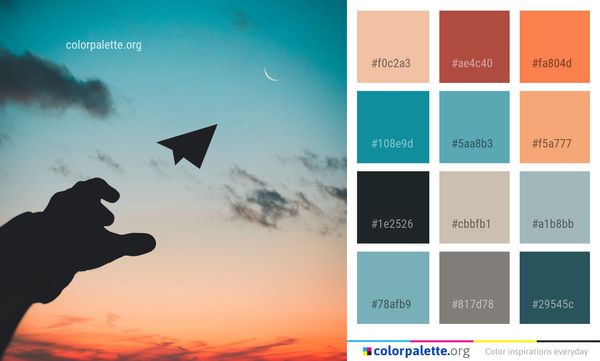 Sky Cloud Atmosphere Color Palette