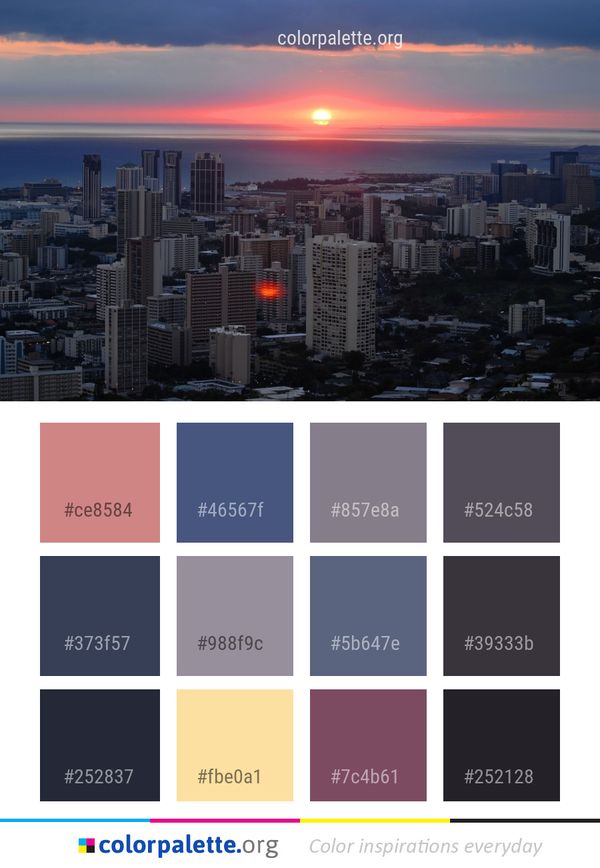 Cityscape City Metropolitan Area Color Palette