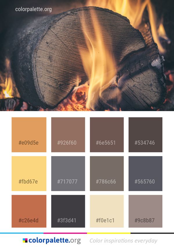 Fire Light Flame Color Palette