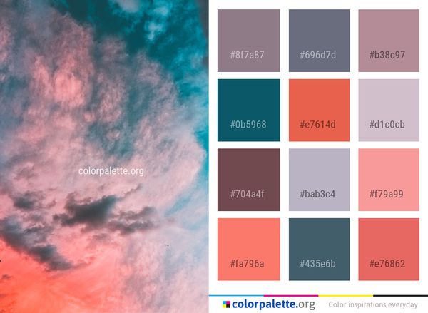 Sky Cloud Atmosphere Color Palette