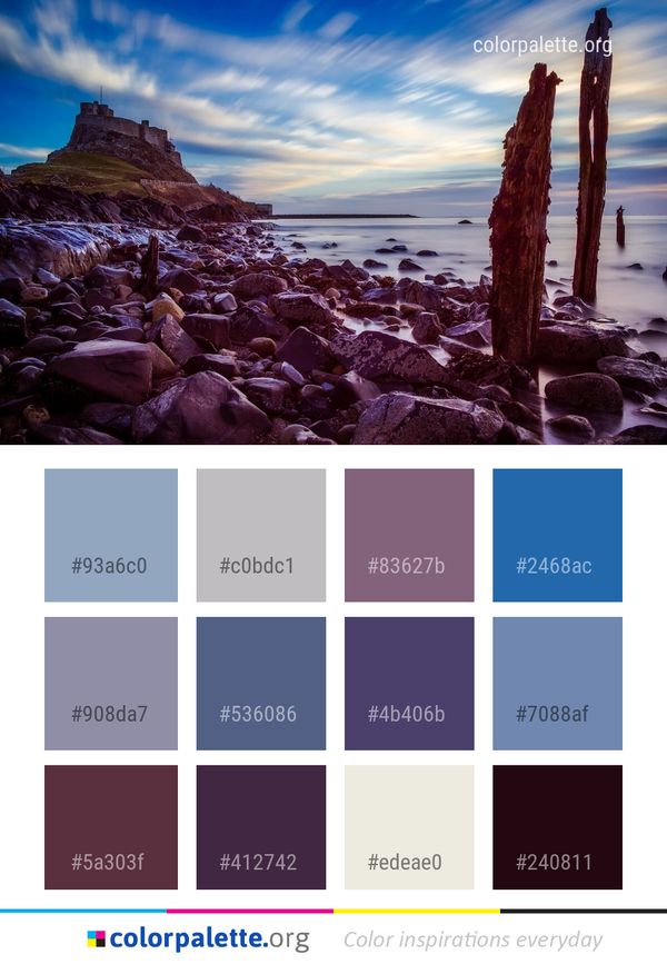 Sky Rock Shore Color Palette
