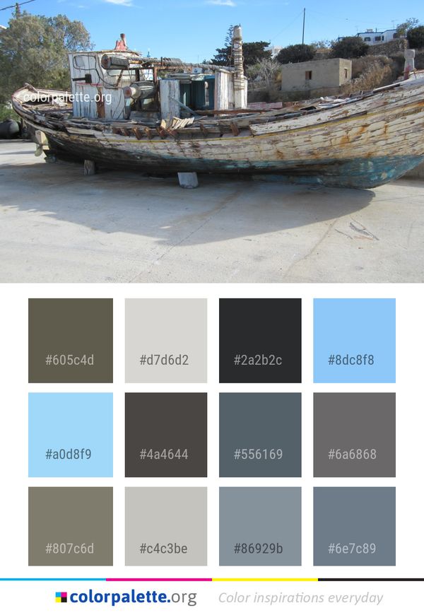 Boat Water Transportation Watercraft Color Palette