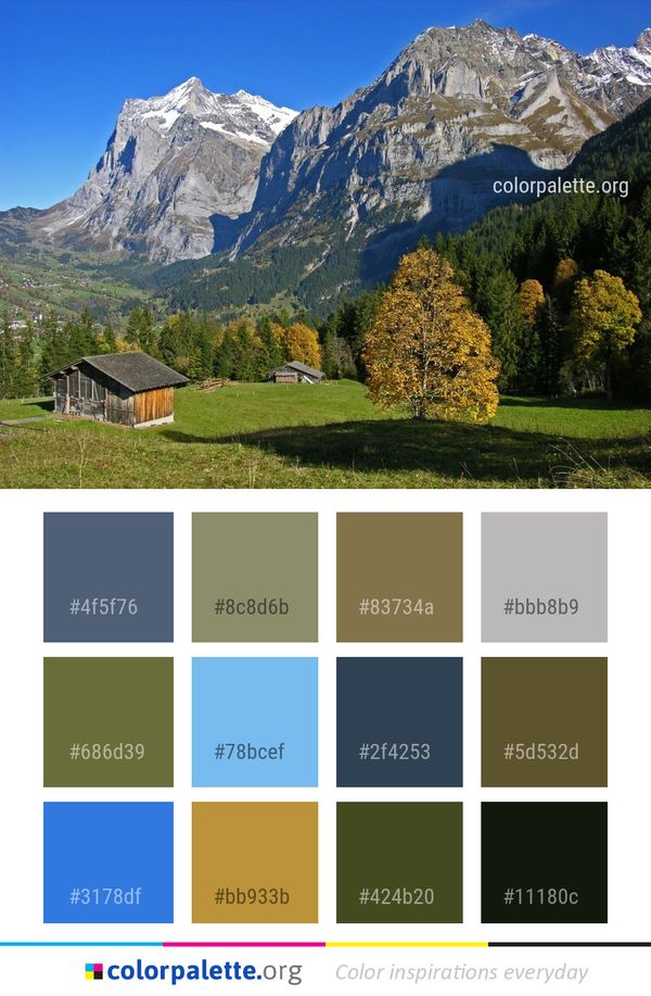 Mountainous Landforms Mountain Range Nature Color Palette