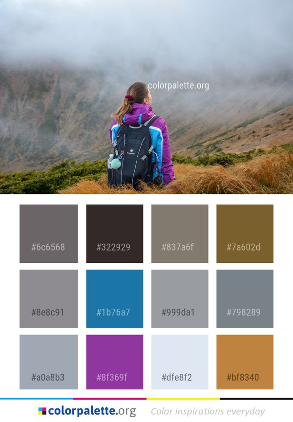 Mountainous Landforms Nature Wilderness Color Palette
