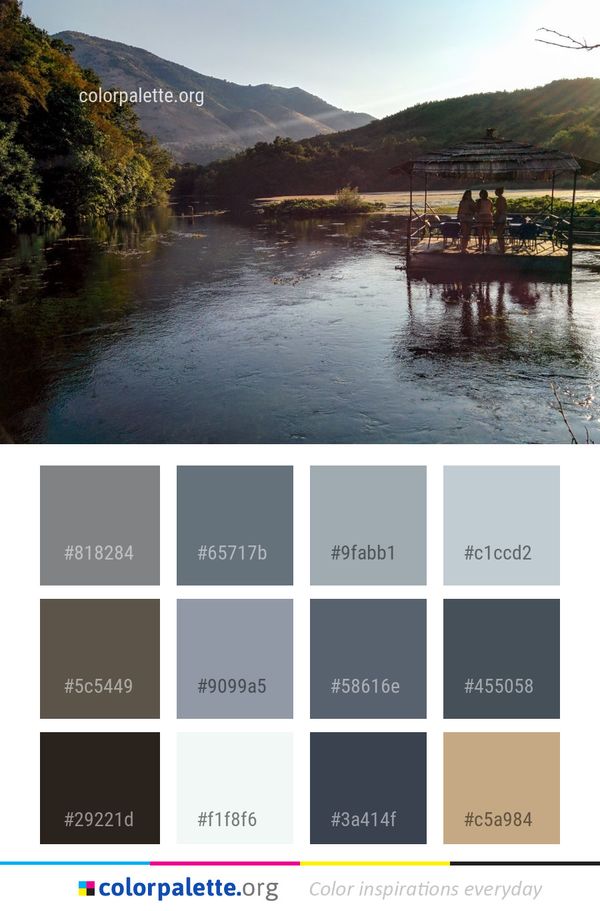 Nature River Water Resources Color Palette