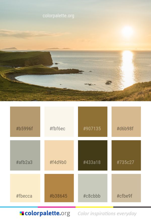 Sea Coast Horizon Color Palette