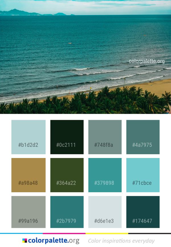 Sea Sky Body Of Water Color Palette