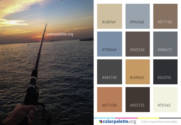Sea Sky Fishing Rod Color Palette