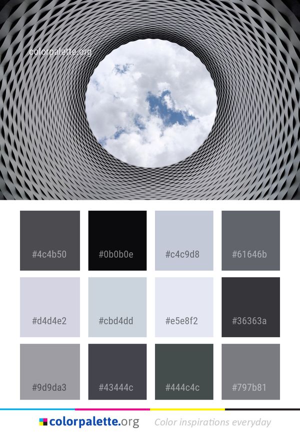 Sky Black And White Photography Color Palette