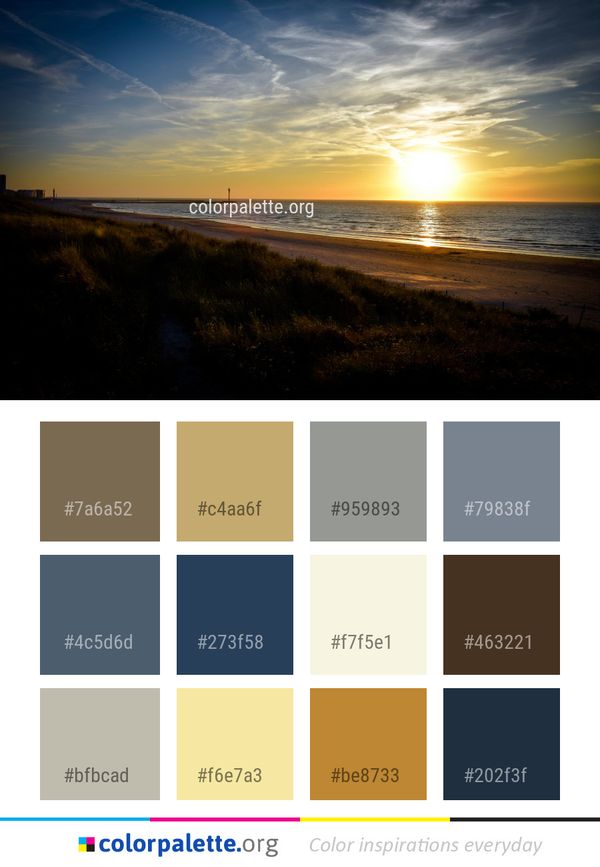 Sky Horizon Body Of Water Color Palette