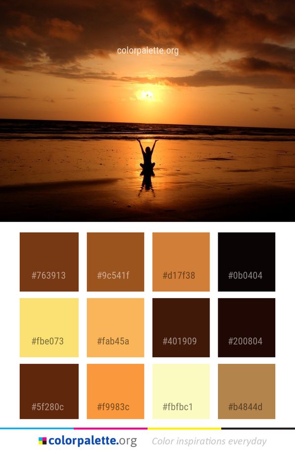 Sky Horizon Sunset Color Palette