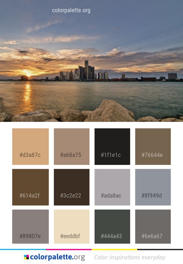 Sky Skyline Sea Color Palette